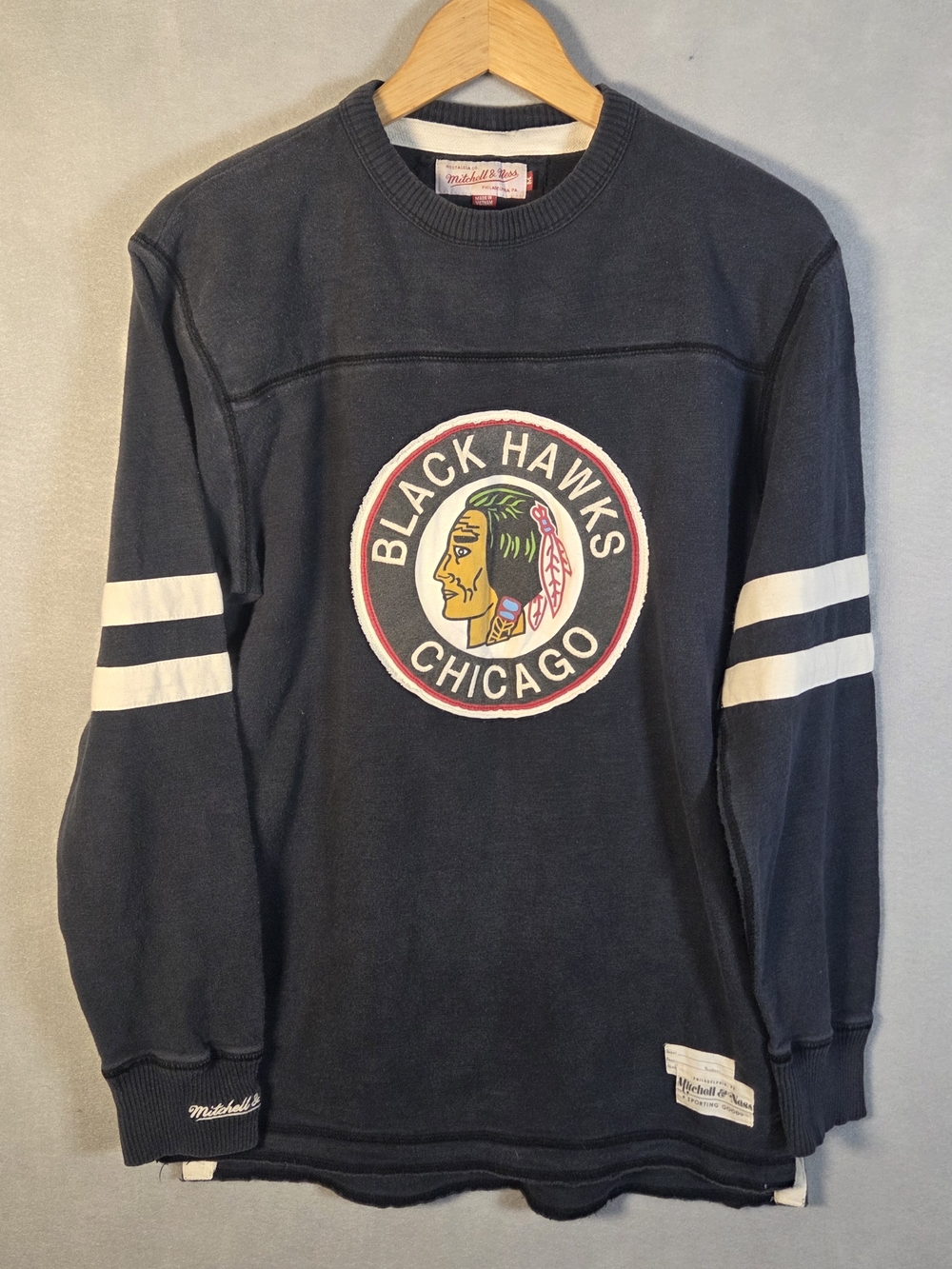 Mitchell & Ness Chicago Blackhawks pullover sweater (K670)